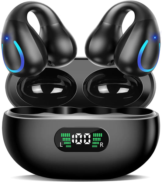 Wireless Bone Conduction Earbuds - 60H Playtime, IPX7 Waterproof