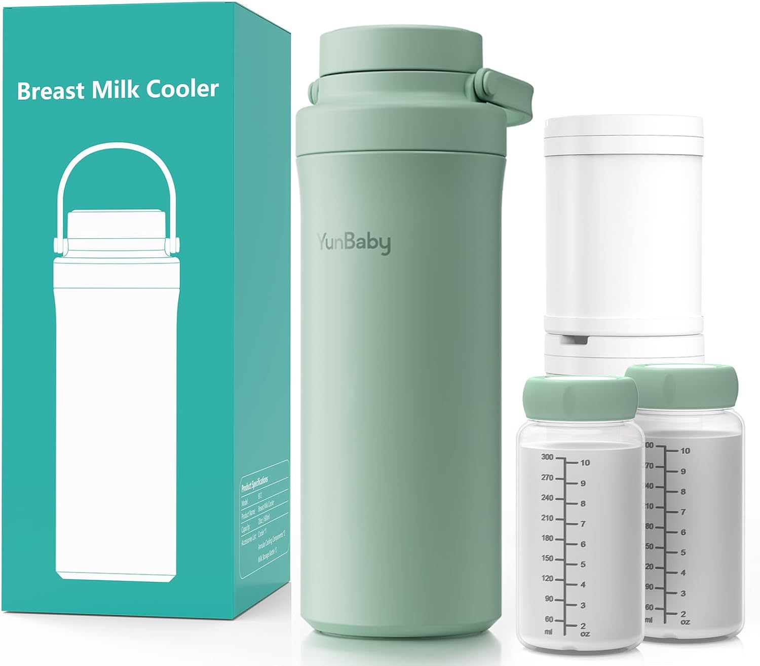 22oz Portable Breast Milk Cooler with 30 Hour Cooling Power