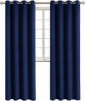 Blackout Curtains for Living Room - Grommet Thermal Navy Panels