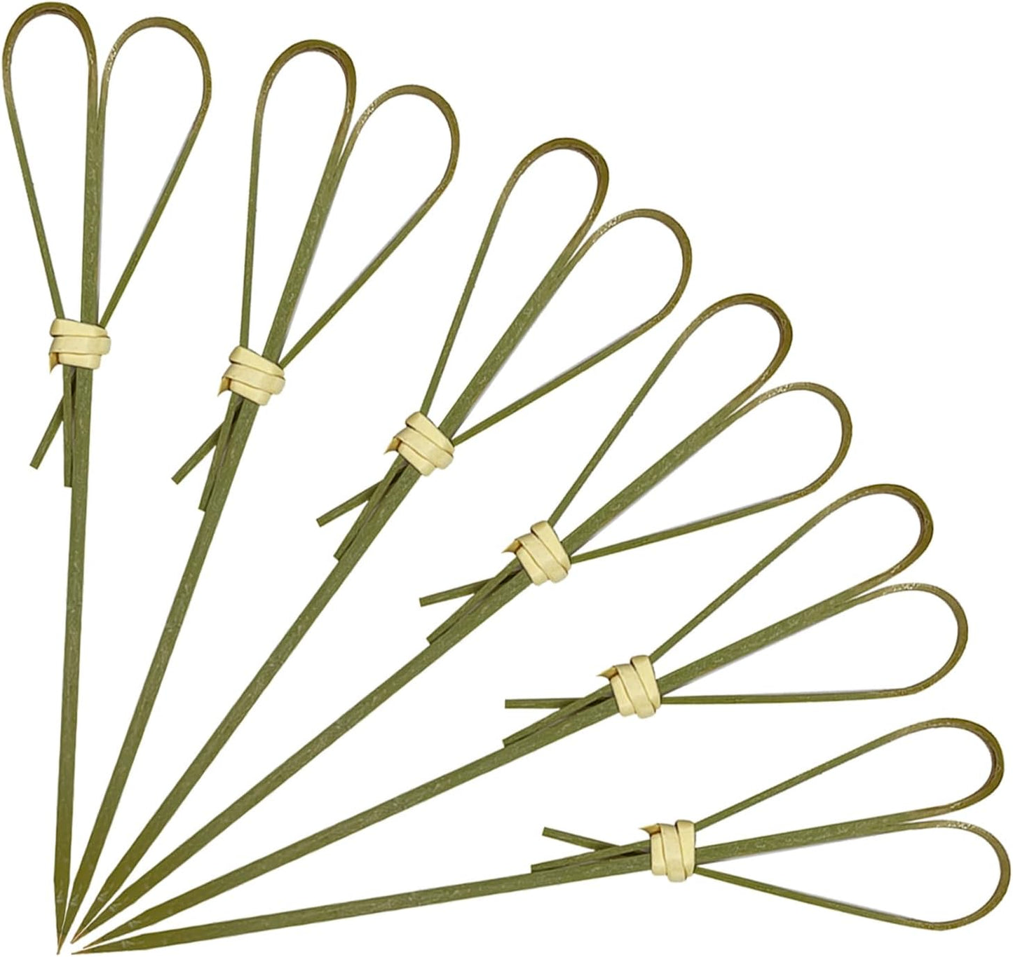 Heart Shaped Bamboo Cocktail Picks - 100 pcs