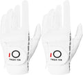 FINGER TEN Rain Grip Golf Gloves 2 Pack - No Sweat, All Weather Performance!