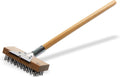 Wood Oven Grill Brush & Scraper with Handle - Fast, Heavy-Duty Clean