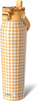 32oz Insulated Water Bottle with Straw & Chug Lid - Leak-Proof 24H