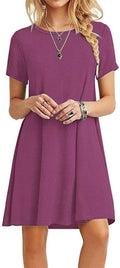 MOLERANI Women's Casual Plain Simple T-Shirt Loose Dress - Easy Summer