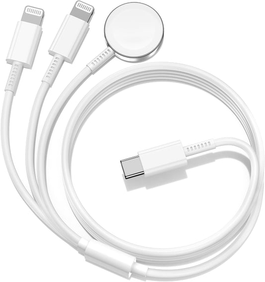 Fast-charging Magnetic Watch Cable - White