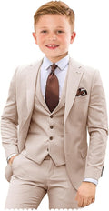 Boys Suit 4 Piece Slim Fit Kids Tuxedo Suit Formal (Style 9SLN)