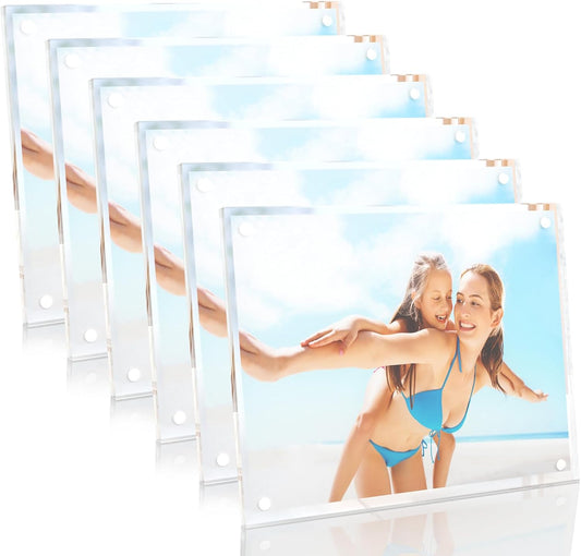 HELPLEX 8x10 Acrylic Picture Frames, 6 Pack for Display