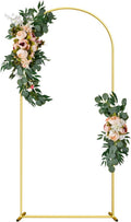 Wedding Arch Backdrop Stand 6ft Gold Square Frame - Portable Sturdy