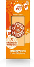 smartDOT EMF Stickers for Devices - 5 Pack Orange EMF Blocker