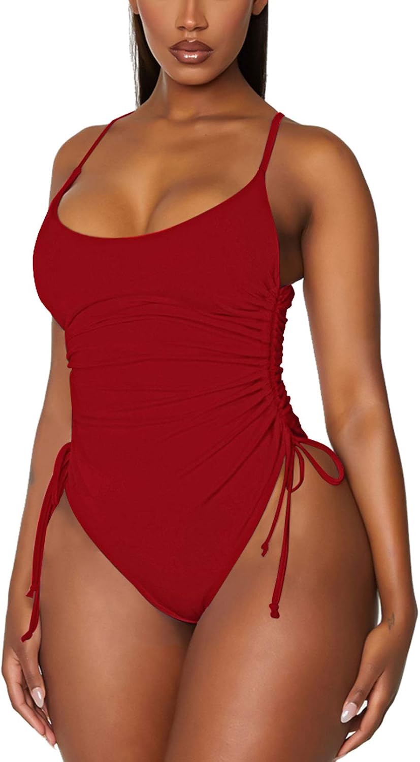 Viottiset Women's Ruched High Cut One Piece Swimsuit Review