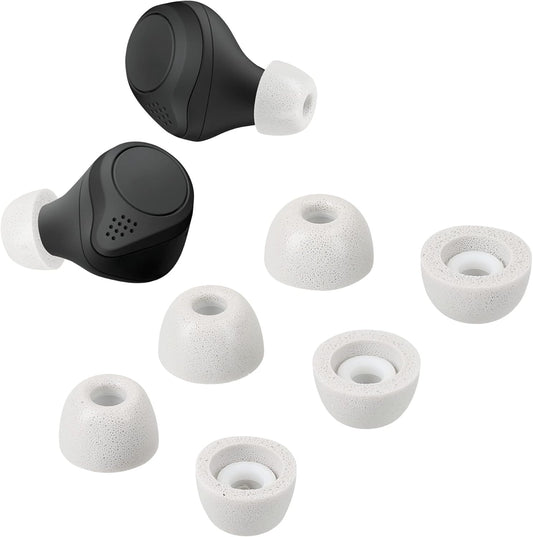 Grey Memory Foam Ear Tips for Jabra Elite - Set of 6