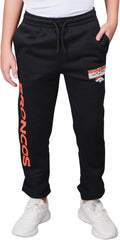 Ultra Game Boys' NFL Black Snow Fleece Jogger Sweatpants (Style JBL7)