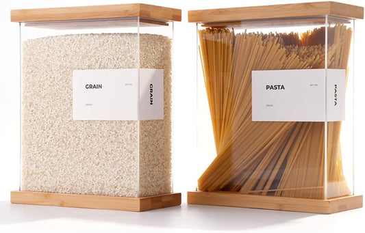 APT 1101 Bamboo Food Dispenser for Efficient Kitchen Storage