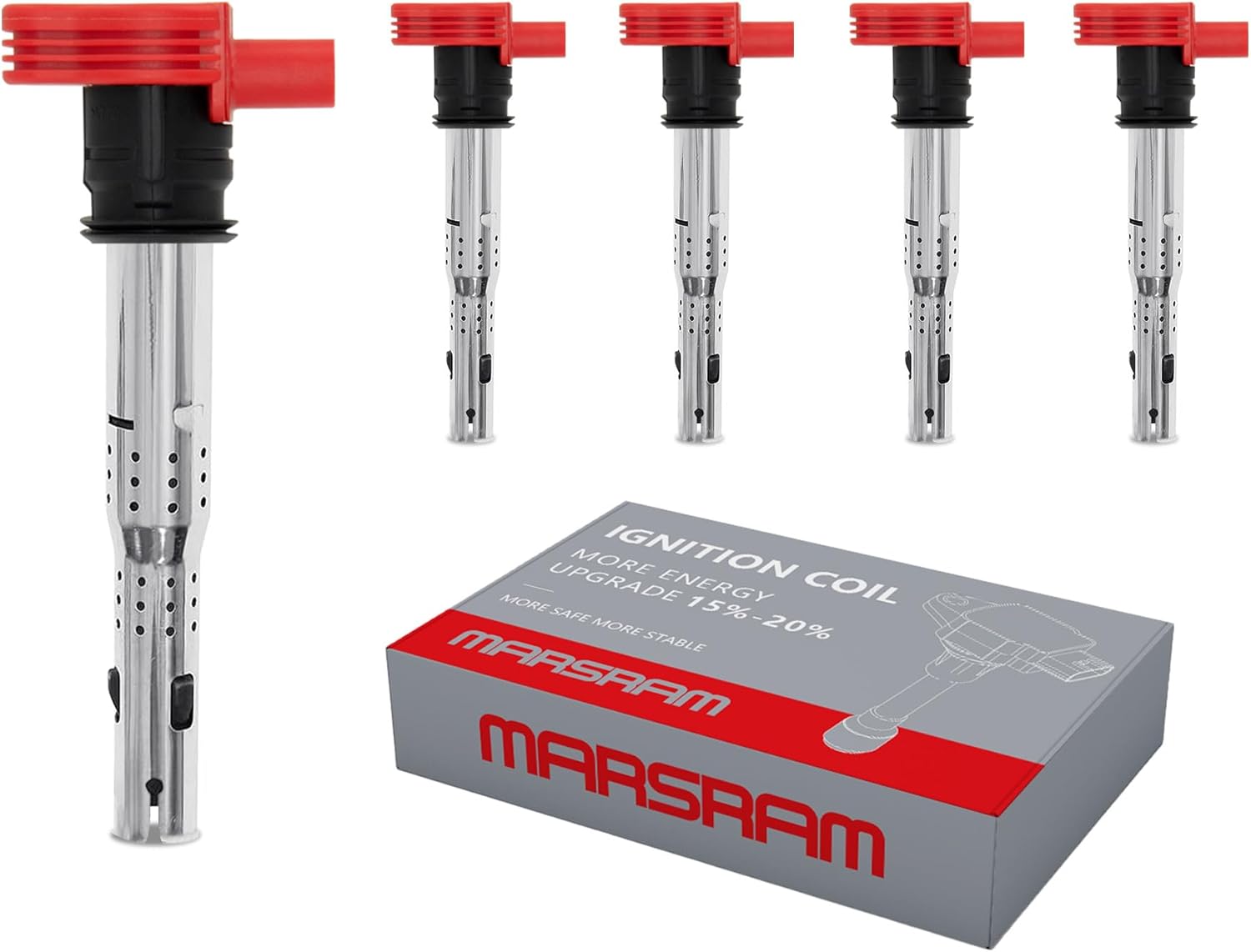 Marsram Ignition Coil Pack UF575 for VW Audi Vehicles 2005-2018