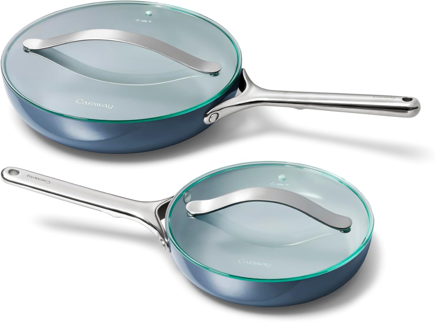 Caraway Ceramic Fry Pan Duo - Non-Stick & Non-Toxic Cookware