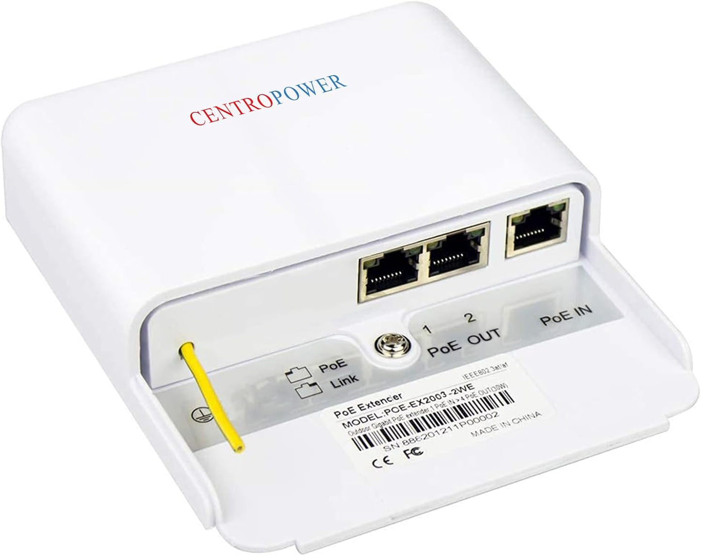 Gigabit 2 Port PoE Extender with 6KV Protection for Outdoor Use