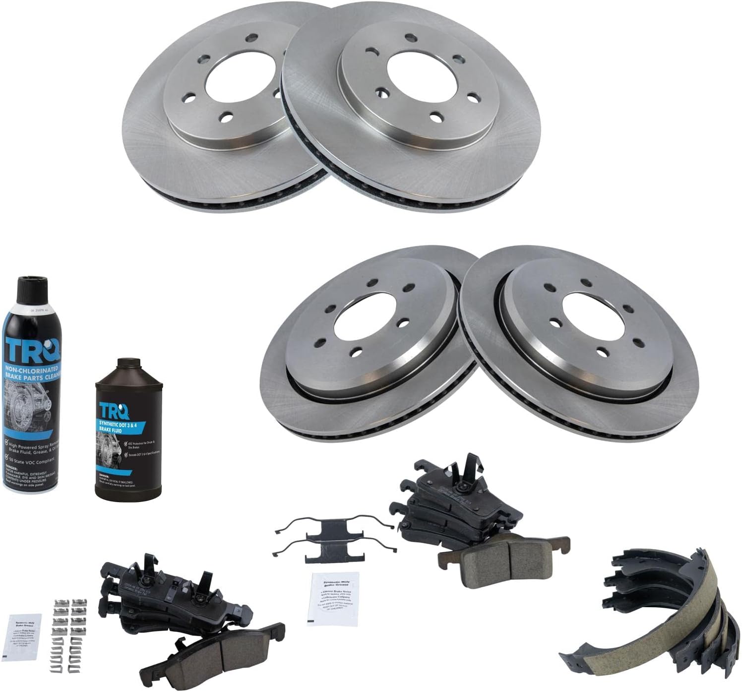 TRQ Brake Pad & Rotor Kit for 2003-2006 Ford Expedition