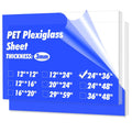 Art3d 1/8 in Thick Clear Plexiglass Sheets 36 x 24 - 2 Pack