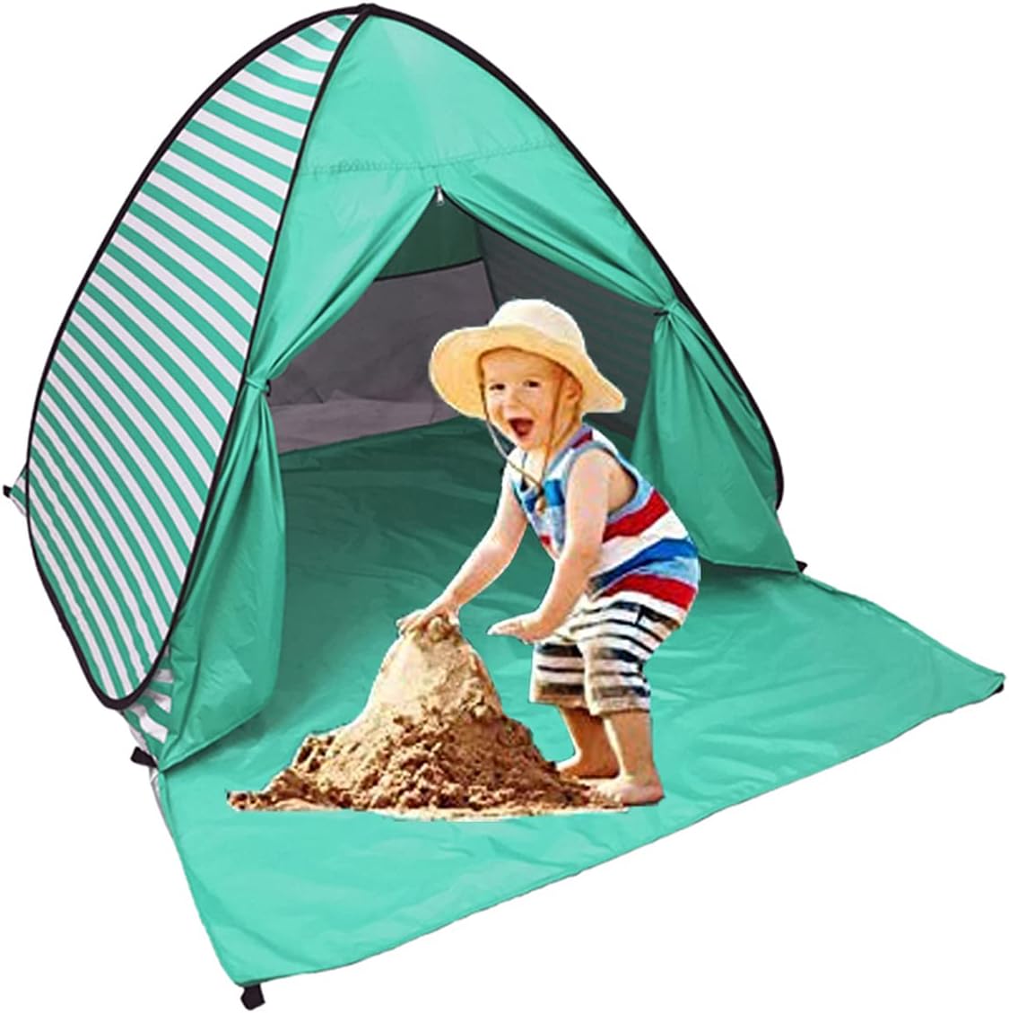 Pop Up Beach Tent Shade Sun Shelter for 2-3 Person Outdoor Fun