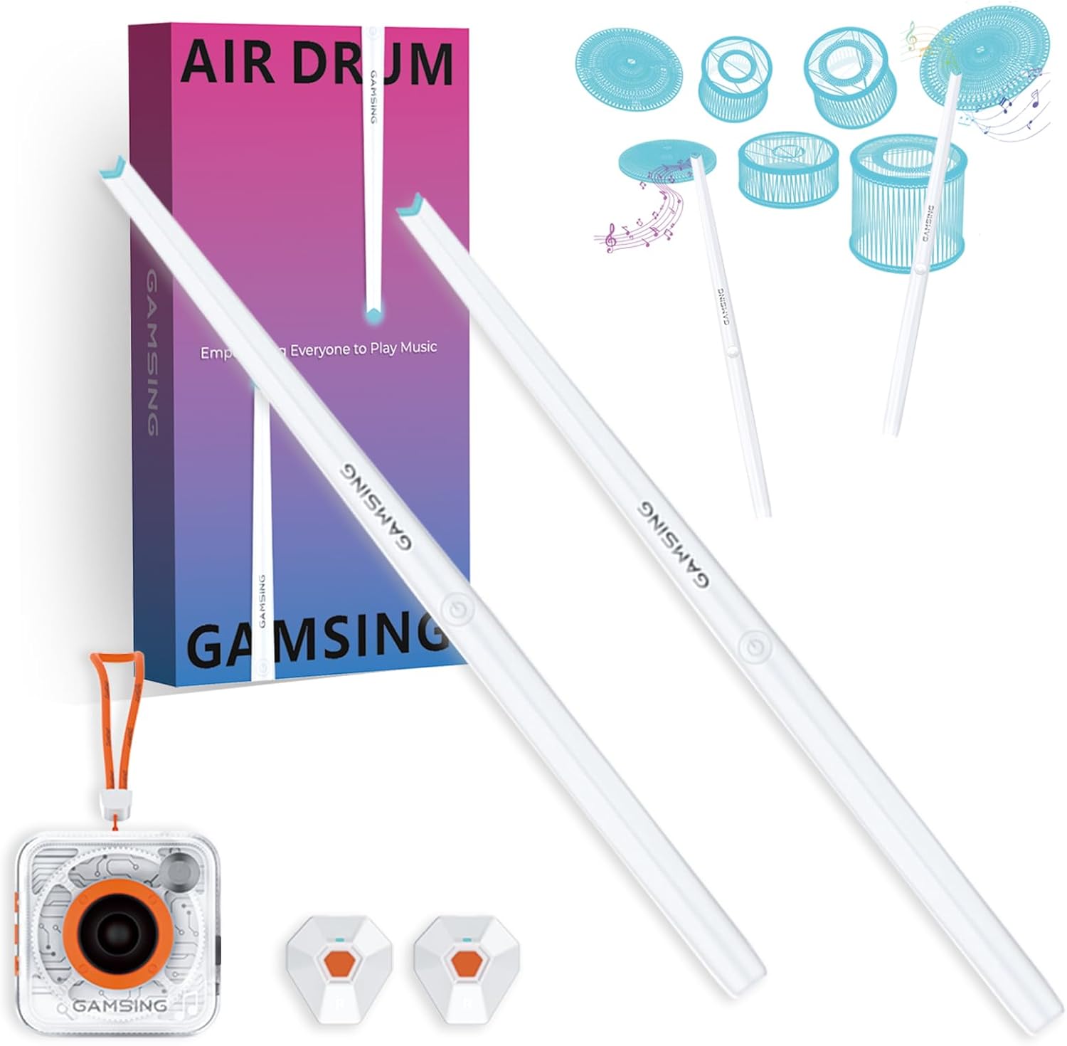 Portable Electric Air Drum Set for Realistic Drumming Fun