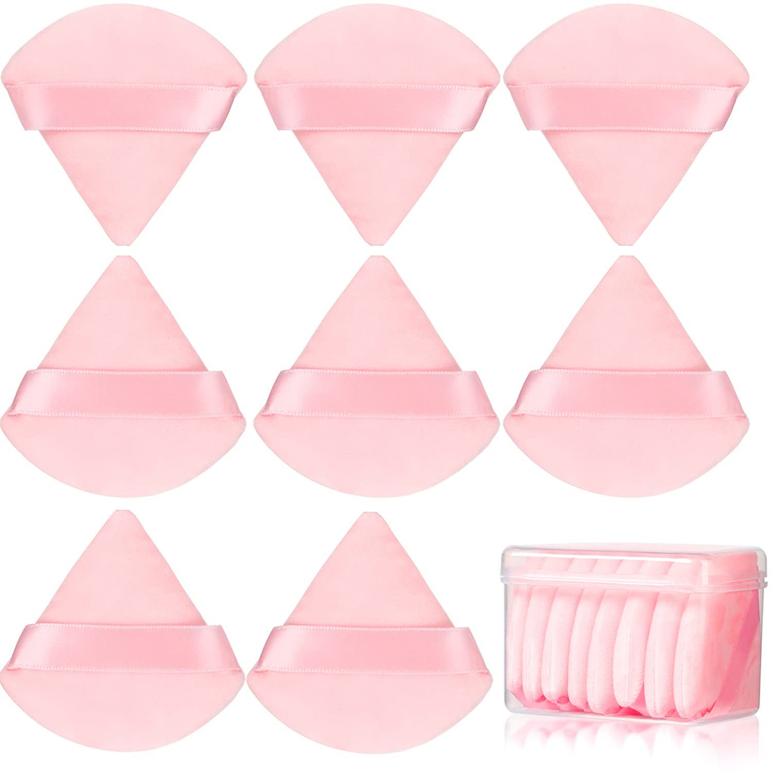 JASSINS Soft Cotton Makeup Puff Set - Dry & Wet Use