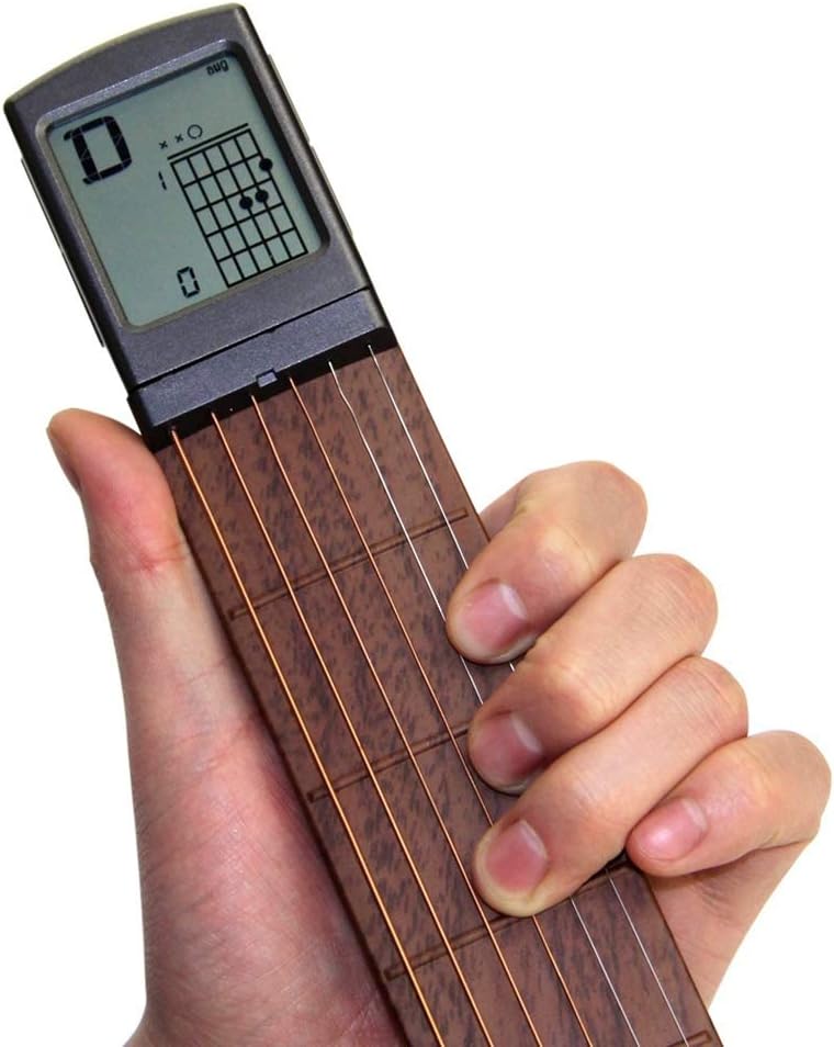 Portable Pocket Guitar Trainer with Rotatable Chords Chart