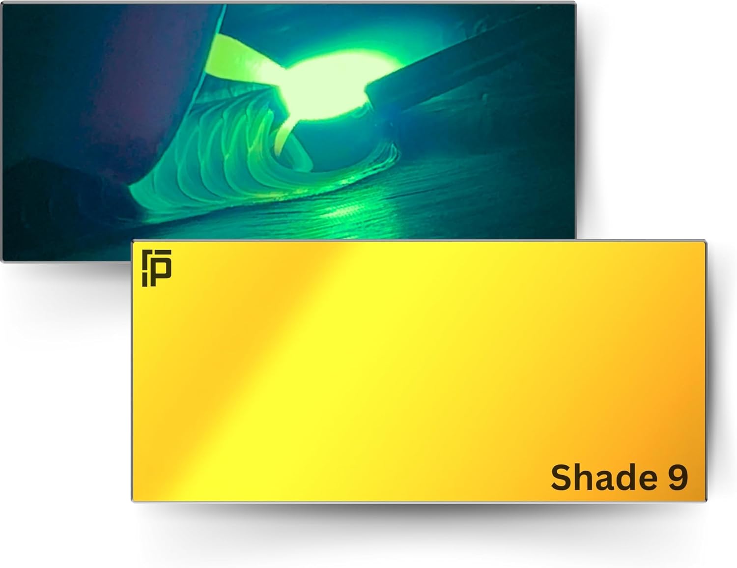 Aqua Colored Shade 9 Welding Lens 2x4 for TIG and MIG Tasks