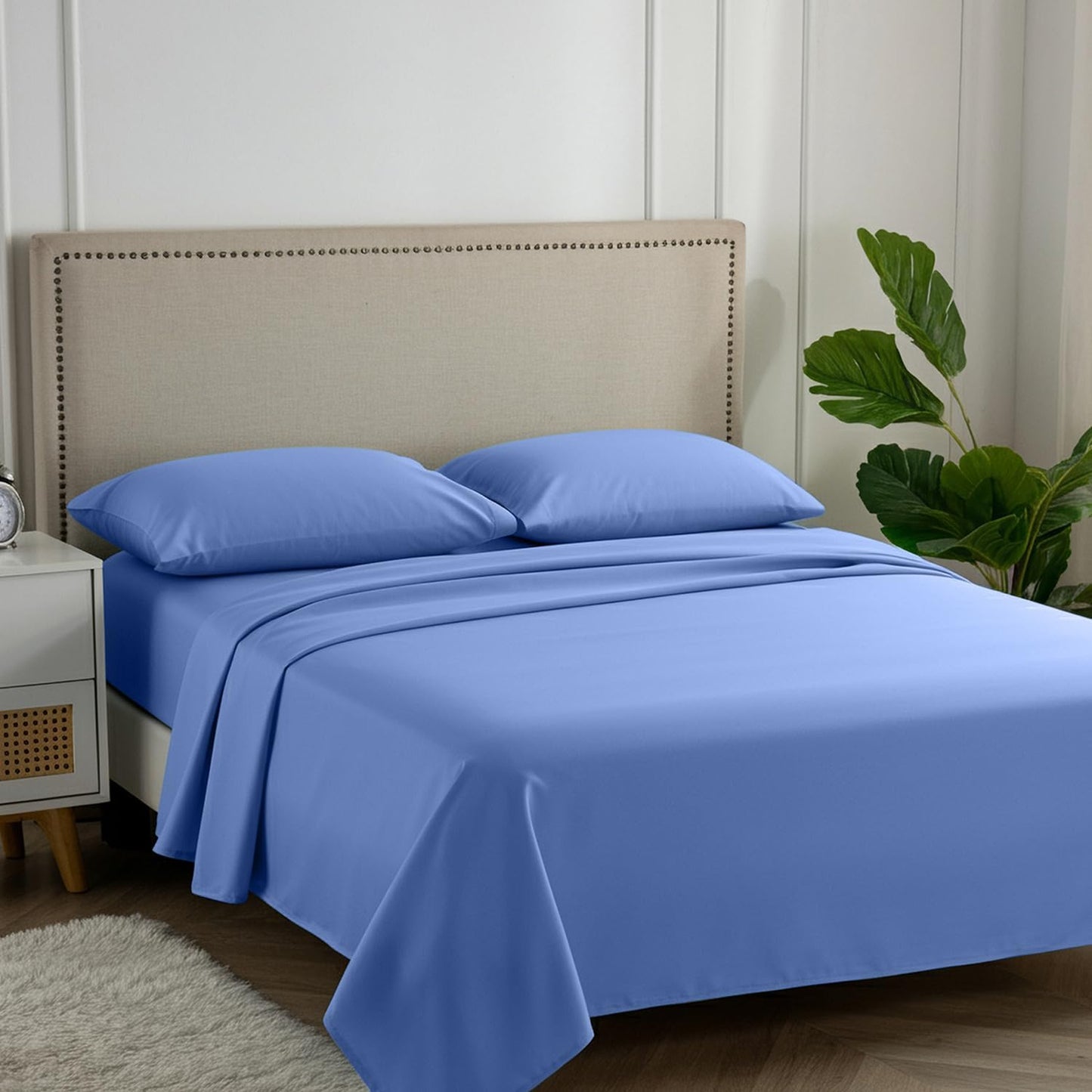 Carressa Linen 100% Egyptian Cotton Queen Sheet Set - Ultra Soft