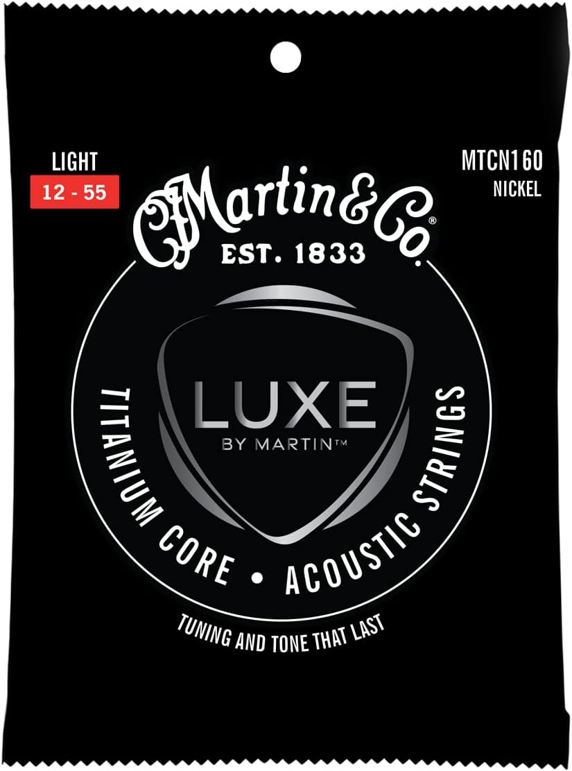 Enhanced Tone: Martin Titanium Core Light Acoustic Guitar Strings