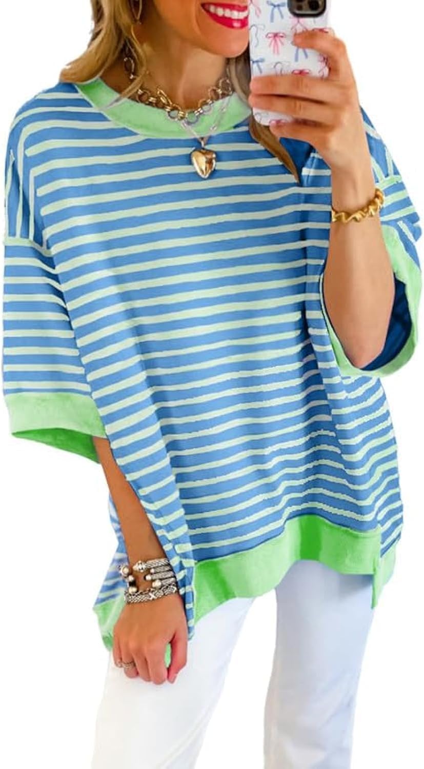 SHEWIN Striped Sweatshirt: Casual Chic Comfort