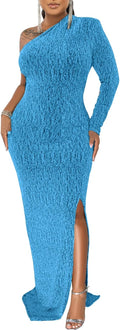 Women's Formal Dresses Elegant One Shoulder High Split Cocktail