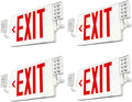 LED Exit Sign with Emergency Lights - Double Sided Pack of 4