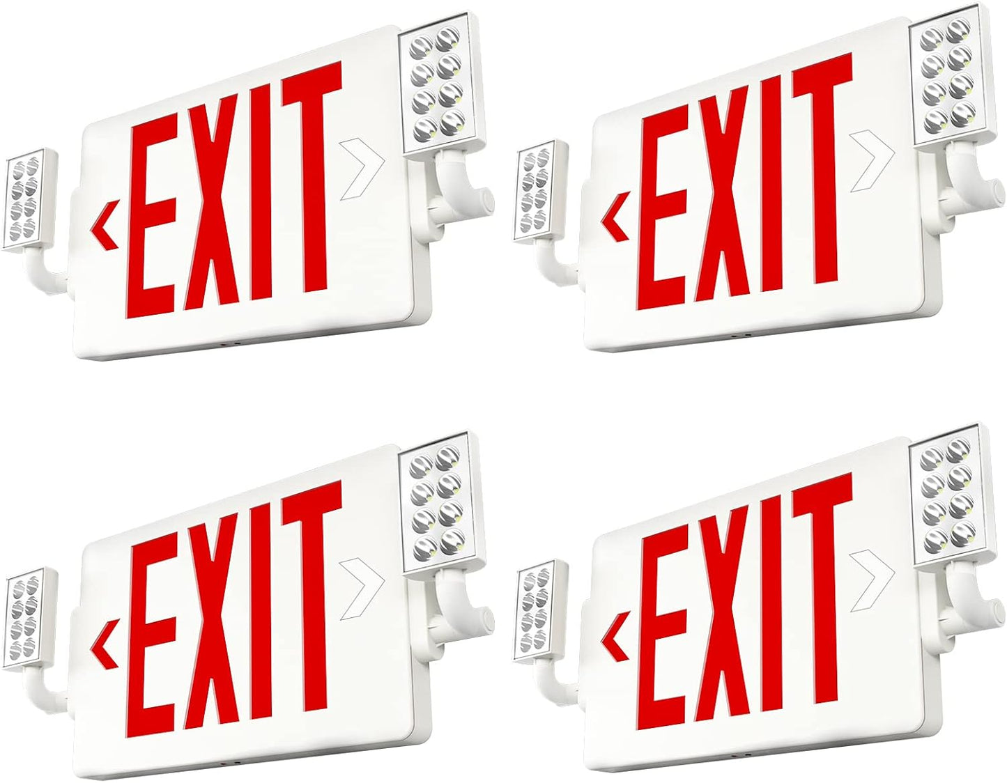 FREELICHT LED Exit Sign with Emergency Lights for Safety