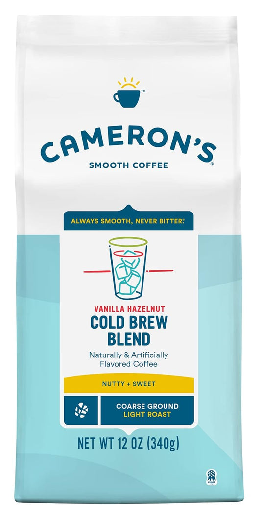 Cameron's Vanilla Hazelnut Cold Brew: Light Roast Bliss