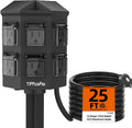 Outdoor Power Strip Weatherproof 25 ft Extension Cord - Grounded
