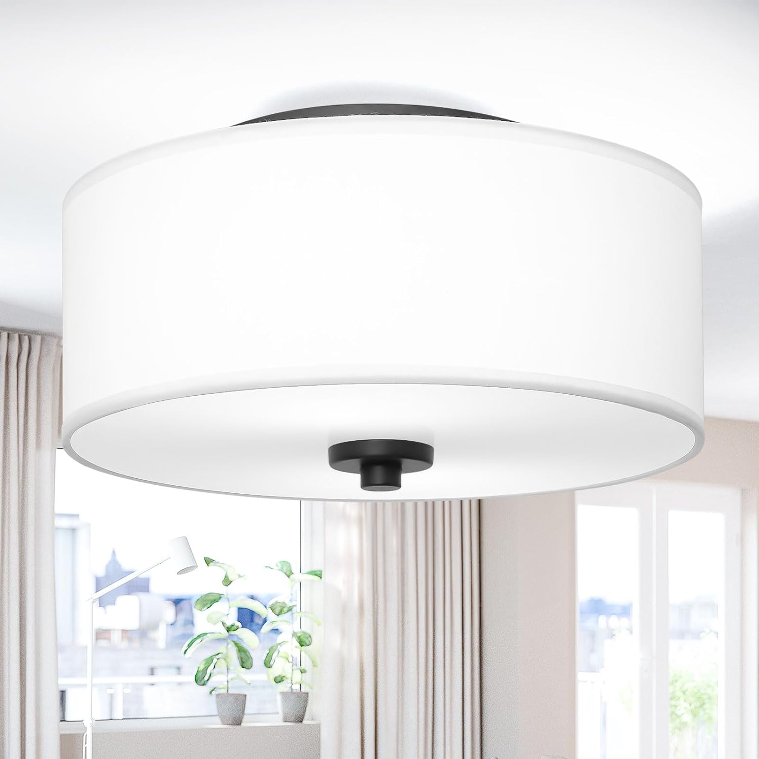 Lodstob 2-Light Flush Mount Ceiling Light Fixture Review