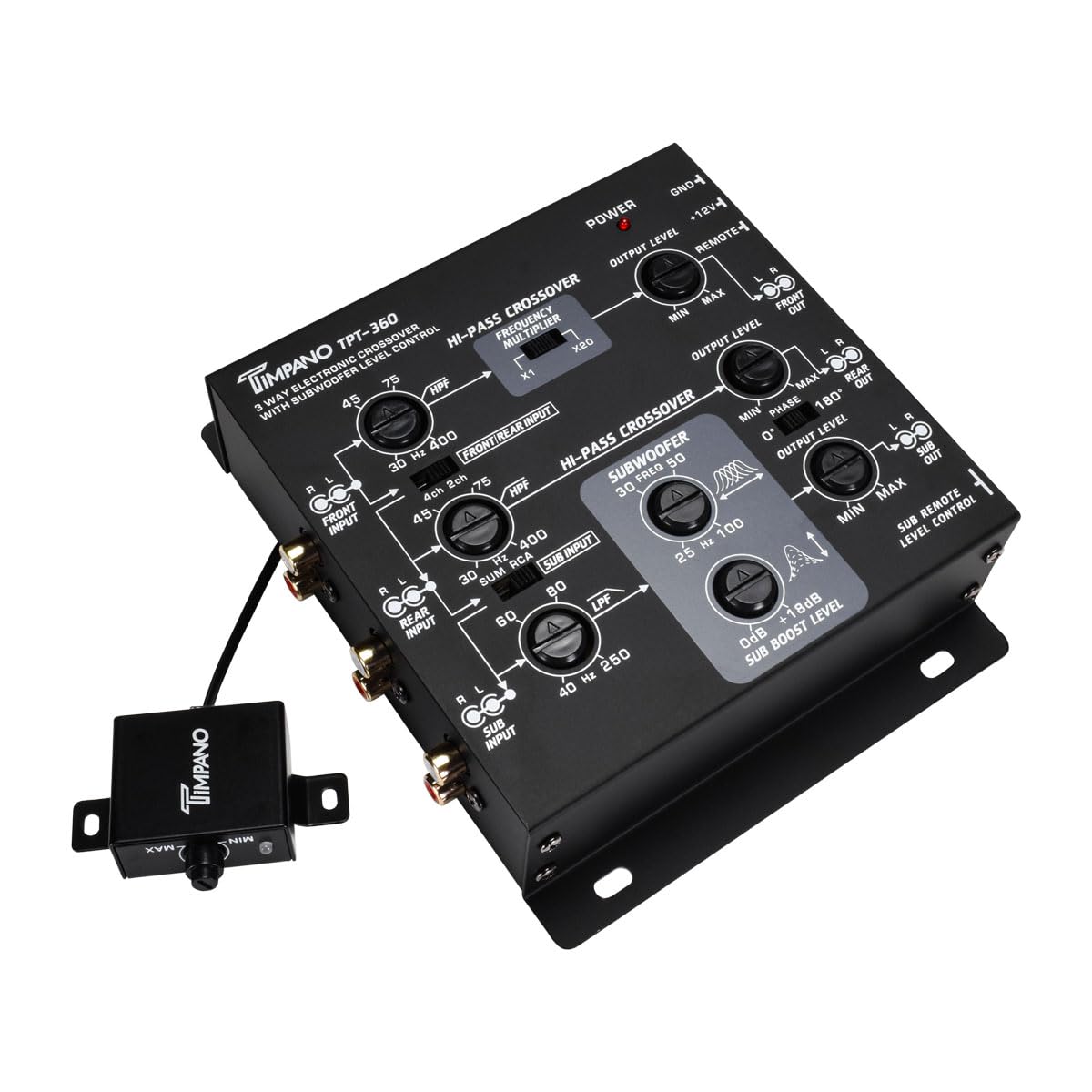Timpano 3-Way Electronic Crossover for Superior Sound Control