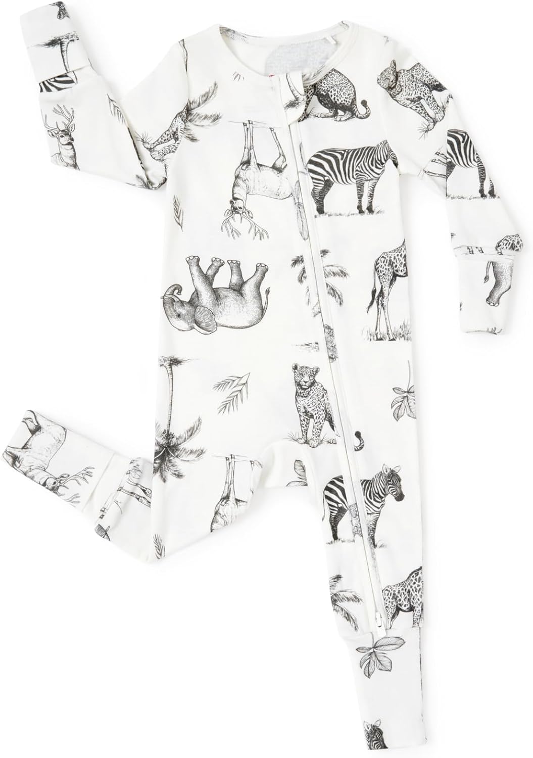 PATPAT Baby Clothes Footie Pajama with Soft Wool for Comfort