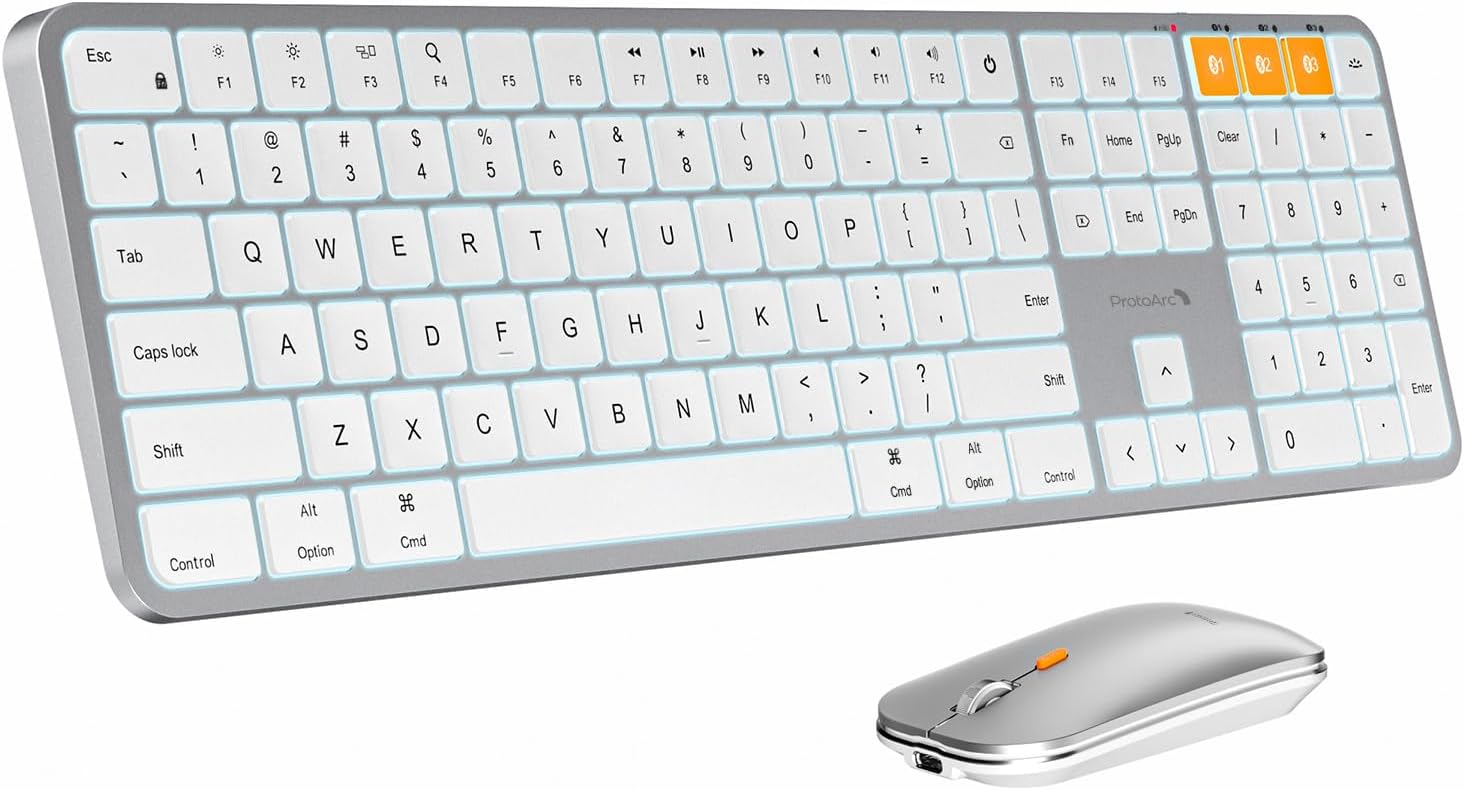 ProtoArc Backlit Bluetooth Keyboard for Mac