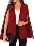 Womens Cape Blazer Split Sleeve Open Front Casual Jacket - Chic Suit