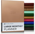 Gallery Leather Large Monthly Planner 2025-2026 - Elegant Monthly