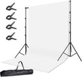 Photo Background Support System with 10 x 12ft Cotton Backdrop