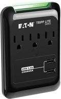 SK30USB 3 Outlet Surge Protector with 2 USB Ports - Compact Travel