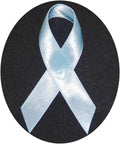 125 Light Blue Satin Awareness Ribbons - Made in USA
