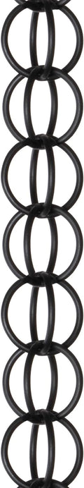 Monarch Rain Chains Aluminum Ring Rain Chain, 8.5 ft - Black