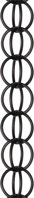 Monarch Rain Chains Ring Rain Chain Downspout Replacement - 3 ft Black