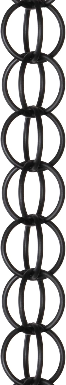 Monarch Rain Chains 3 Feet Length Black Rain Chain Extension
