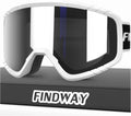 Kids Ski Goggles OTG Youth Anti-Fog Snow Goggles - Clear Vision