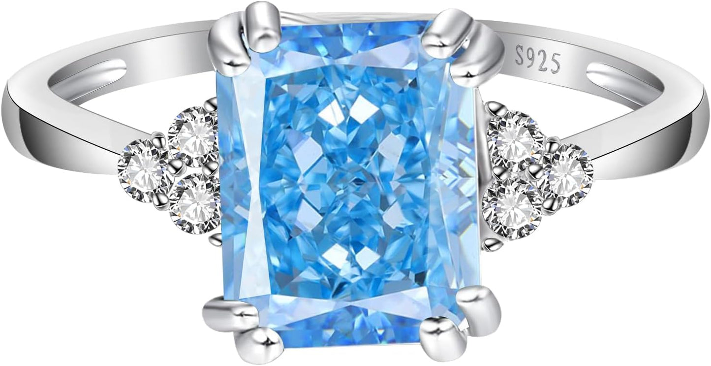 3.5ct Simulated Gemstone Ring in 925 Sterling Silver Design