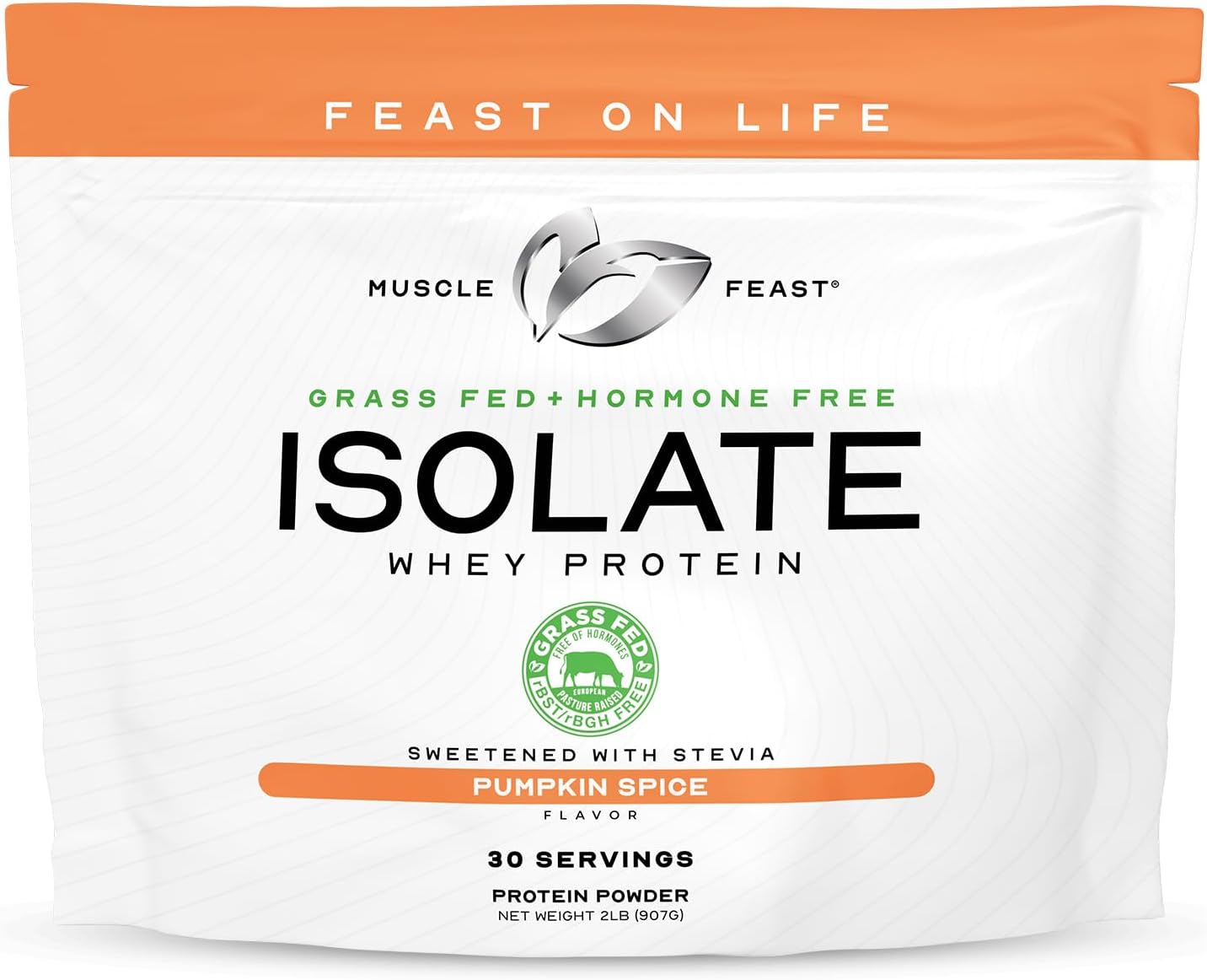 Grass-Fed Whey Protein Isolate - Delicious Pumpkin Spice Flavor